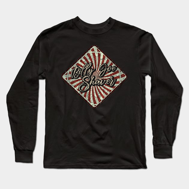 Billy Joe Shaver vintage design on top Long Sleeve T-Shirt by agusantypo